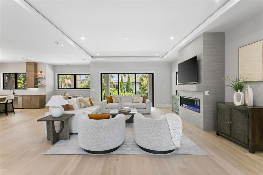 Furnished interior view inside a new home in , Tampa (Image 14). Furnished interior view inside a new home in , Tampa (Image 14).