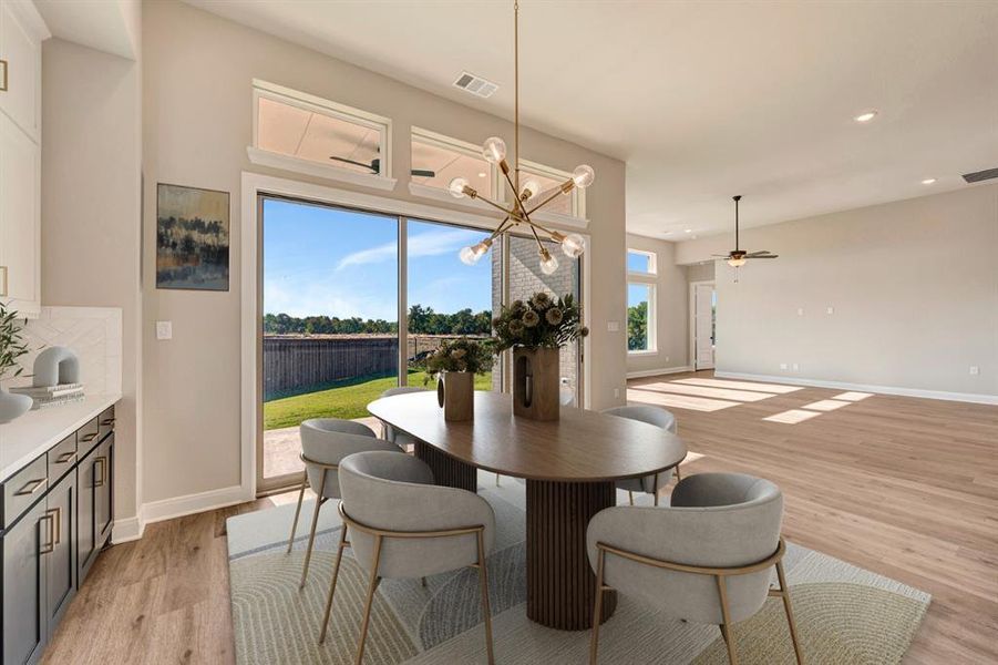 Furnished interior view inside a new home in Northshore at Lakewood Village - Classic Series, Lakewood Village (Image 13). Furnished interior view inside a new home in Northshore at Lakewood Village - Classic Series, Lakewood Village (Image 13).