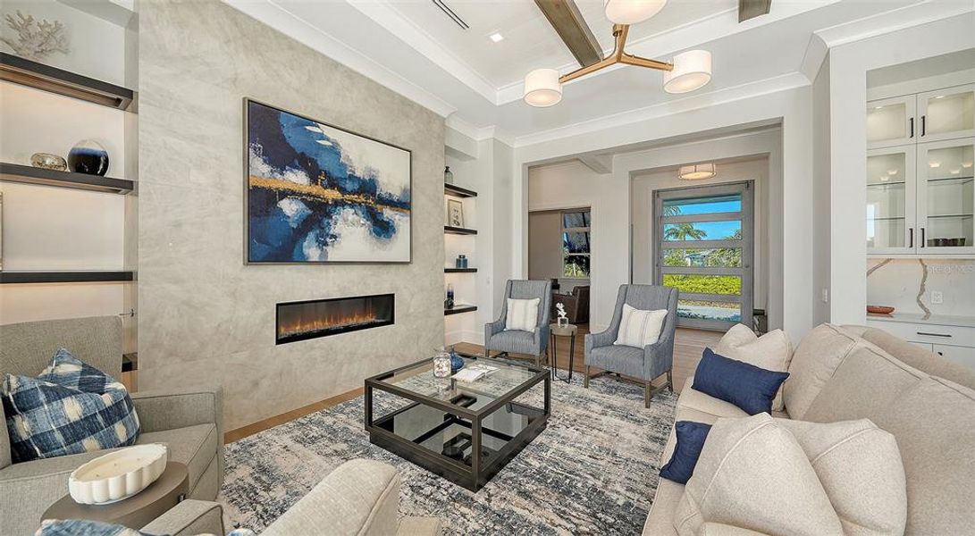 Furnished interior view inside a new home in , Sarasota (Image 49).