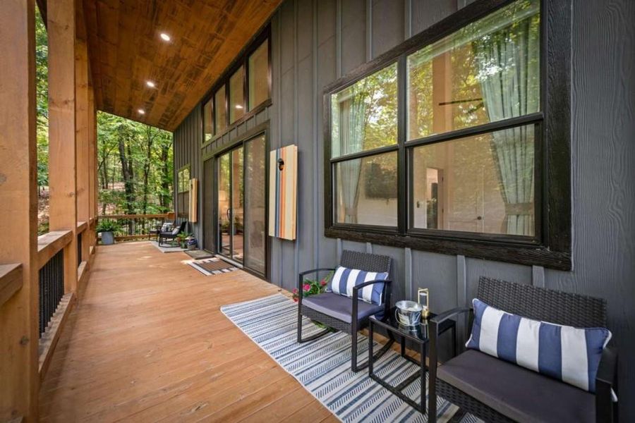 Exterior details and patio area of a home in , Morganton (Image 23).