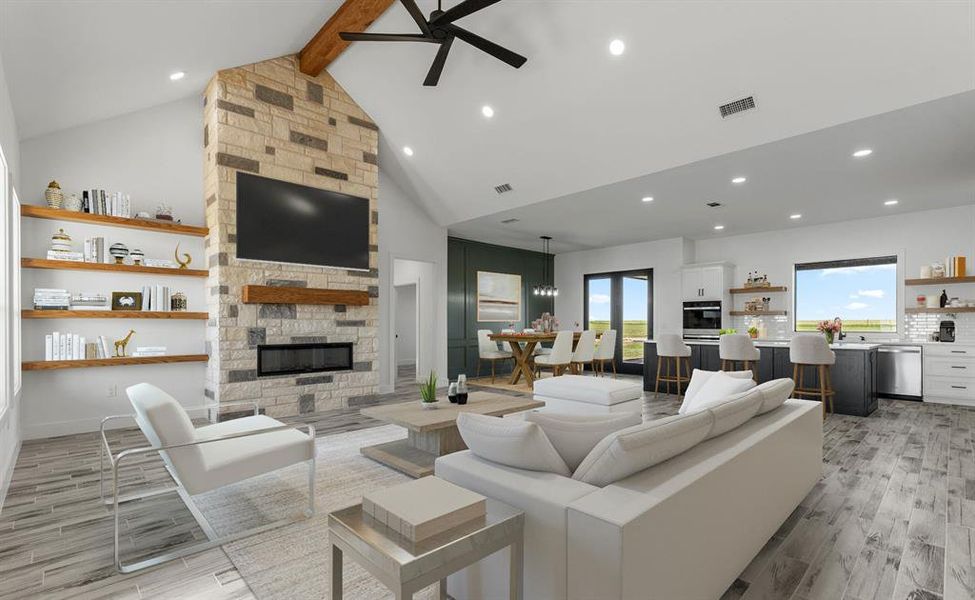 Furnished interior view inside a new home in , Wichita Falls (Image 5).