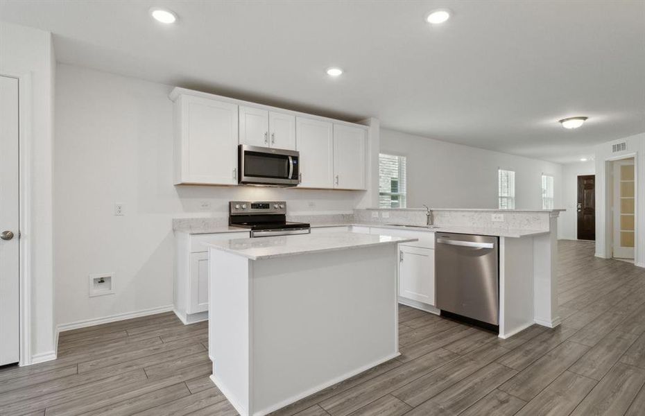 Ample cabinet space in kitchen*real home pictured