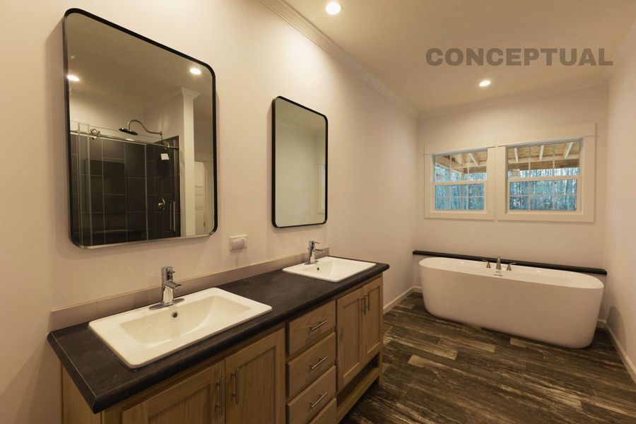 Furnished interior view inside a new home in , Early Branch (Image 9).