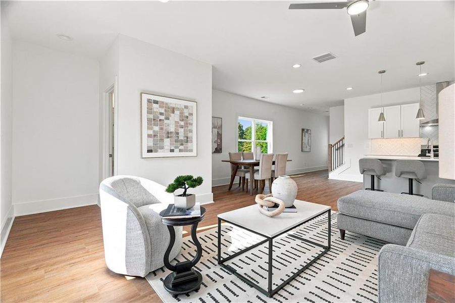 Furnished interior view inside a new home in , Dahlonega (Image 31).