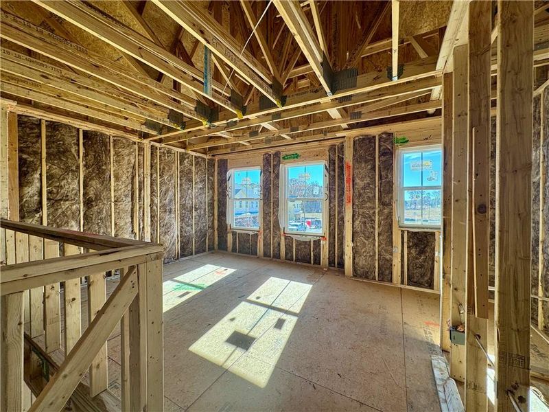 In-progress construction of a new home in , Flowery Branch, GA (Image 10).