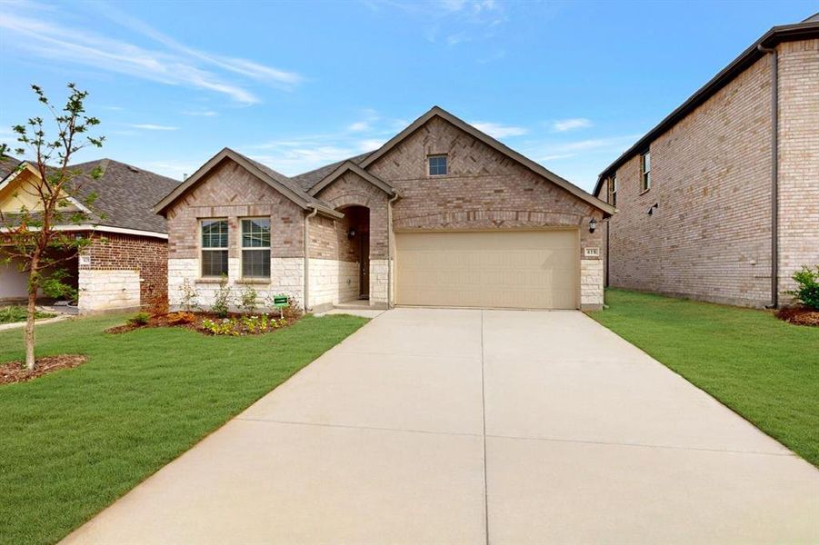 Front exterior of a new home in Forest Park, Princeton, TX, highlighting curb appeal (Image 20). Front exterior of a new home in Forest Park, Princeton, TX, highlighting curb appeal (Image 20).