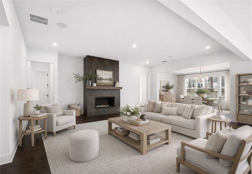 Furnished interior view inside a new home in , Cumming (Image 5).