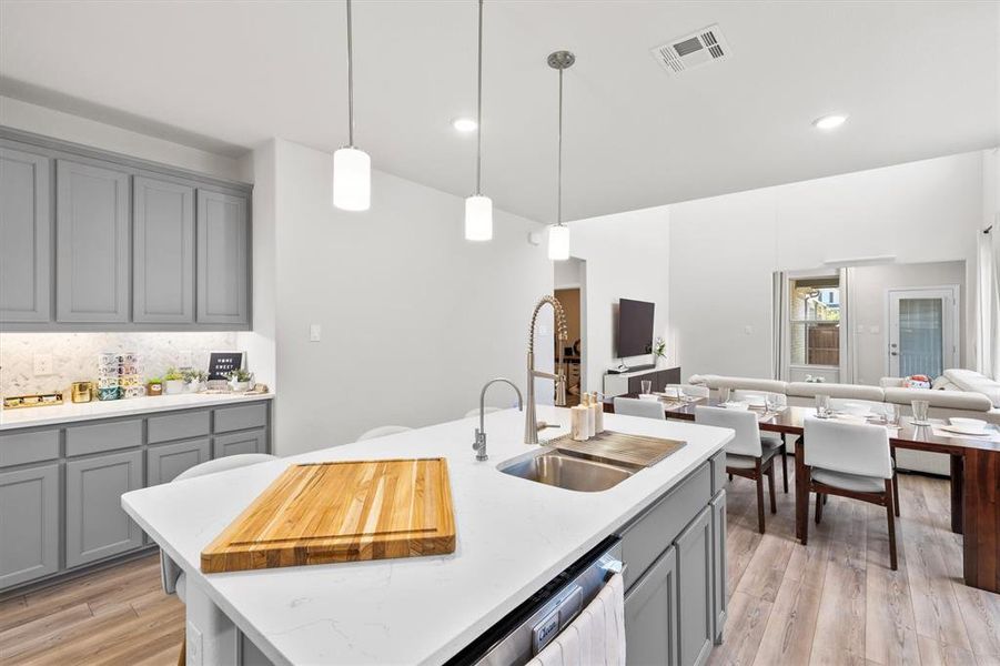 Furnished interior view inside a new home in Riverset, Garland (Image 10). Furnished interior view inside a new home in Riverset, Garland (Image 10).