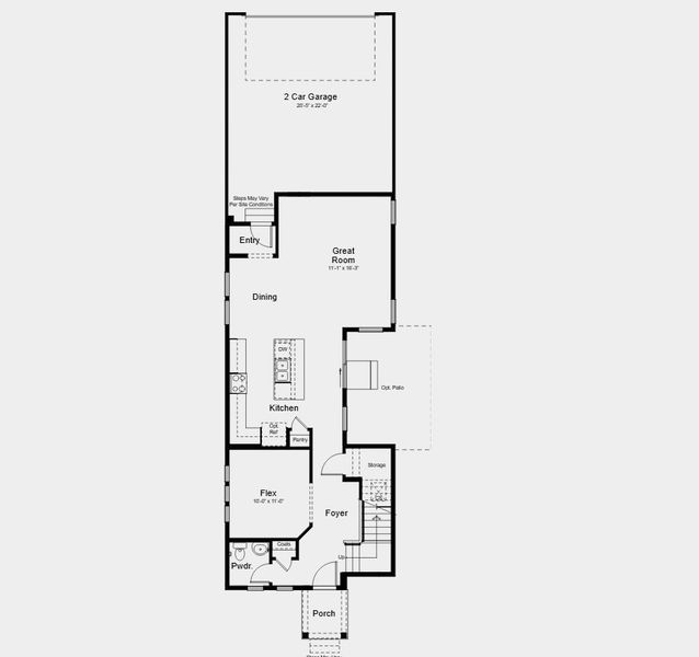 2D floor plan layout for the Stella by Taylor Morrison in Sky Ranch, Aurora, CO (Image 3). 2D floor plan layout for the Stella by Taylor Morrison in Sky Ranch, Aurora, CO (Image 3).