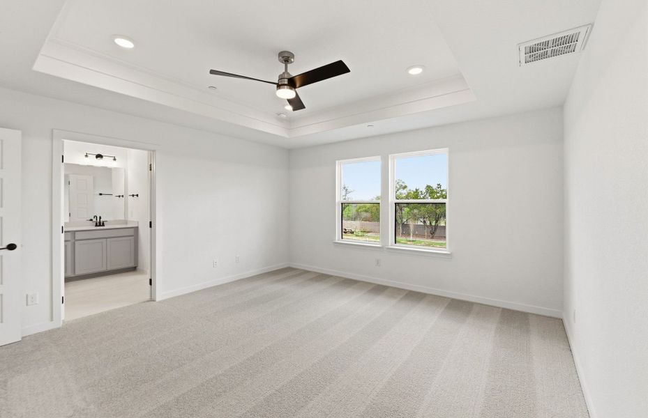 Spacious, unfurnished interior of a new home in Monarch on Main, Round Rock (Image 31).