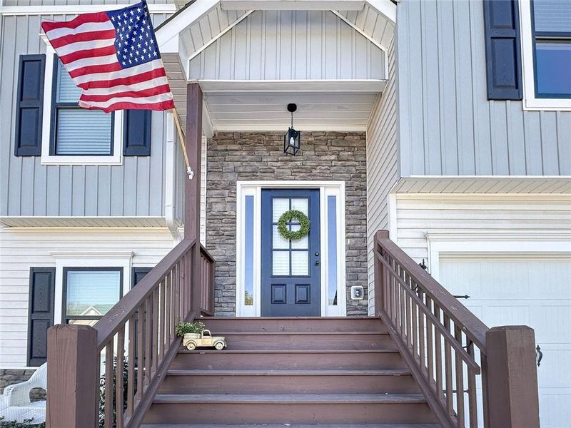 Exterior details and patio area of a home in , Rockmart (Image 24).