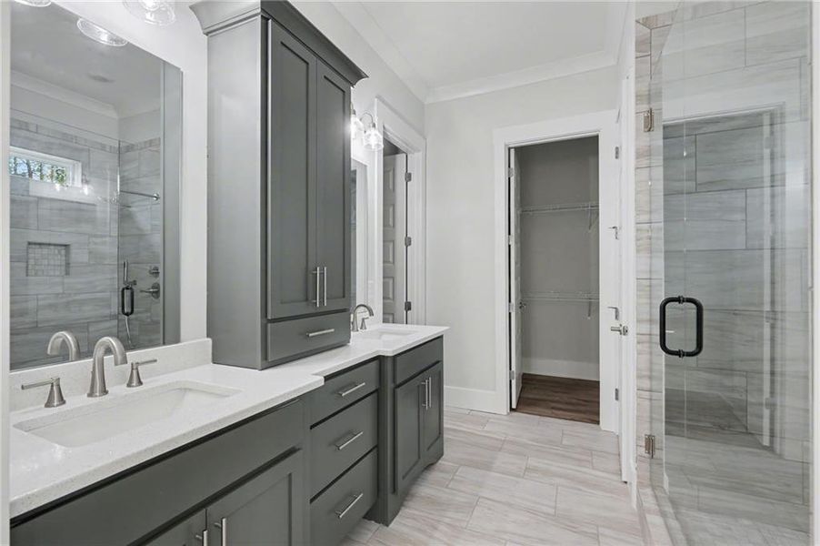 Furnished interior view inside a new home in , Clarkesville (Image 38).