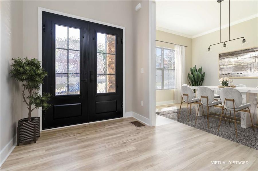 Furnished interior view inside a new home in , Atlanta (Image 14).