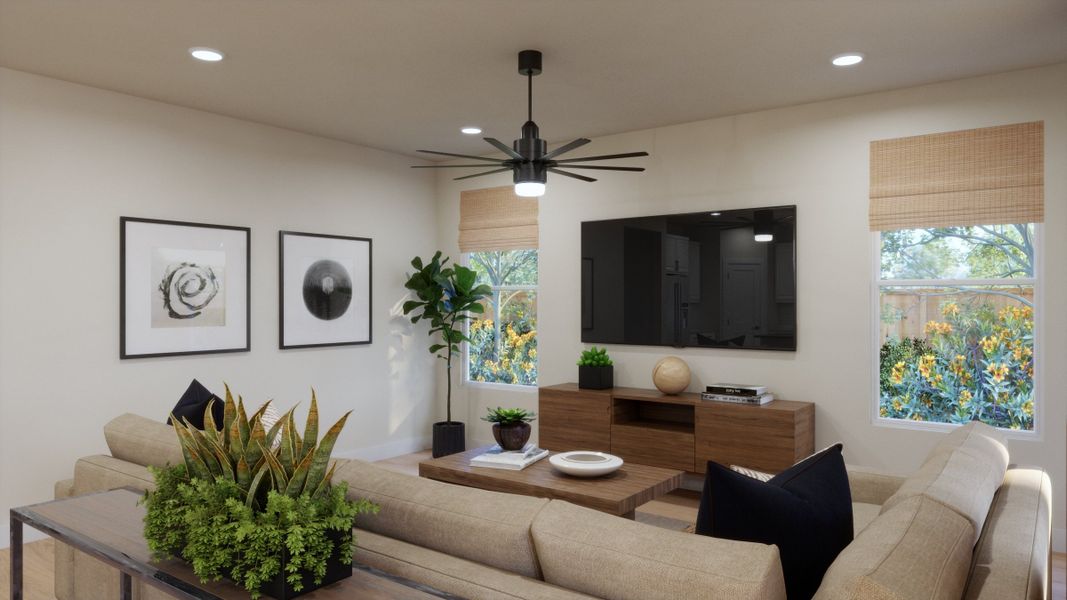 Representative furnished interior of a home built from the 4008 by Risewell Homes in Freedom at Anthem, Kyle (Image 3).