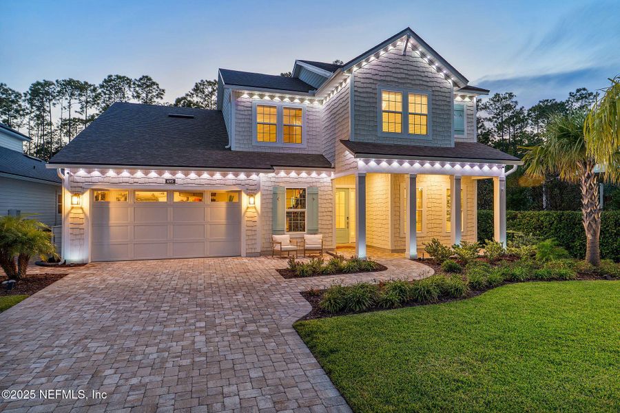 Front exterior of a new home in Palm Crest AT Seabrook, Ponte Vedra, FL, highlighting curb appeal (Image 2).