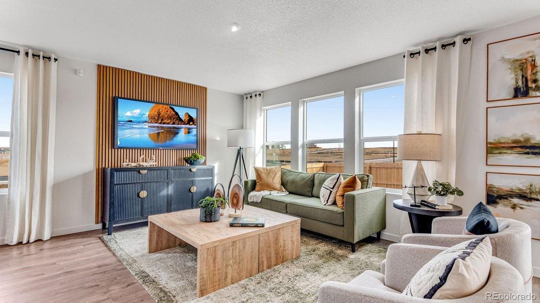Furnished interior view inside a new home in Prairie Song, Windsor (Image 8).