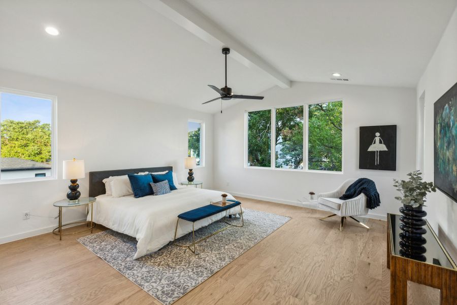 Furnished interior view inside a new home in , Dallas (Image 37).