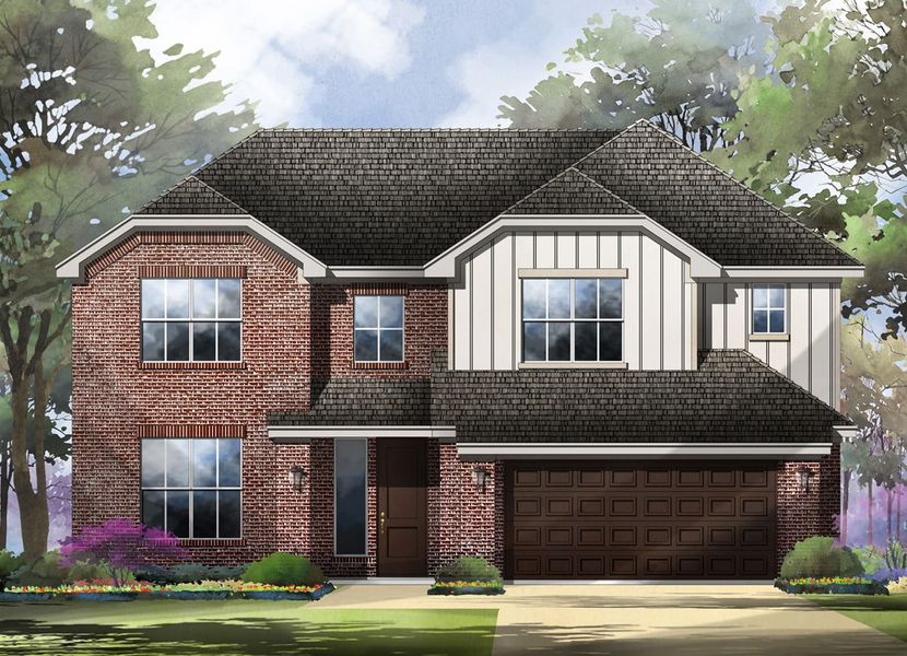 Castell Family Home Floor Plan in The Colony, Bastrop TX | Sitterle Homes