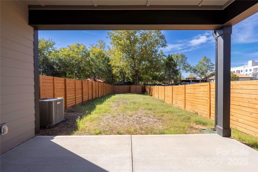 Exterior details and patio area of a home in , Charlotte (Image 25).