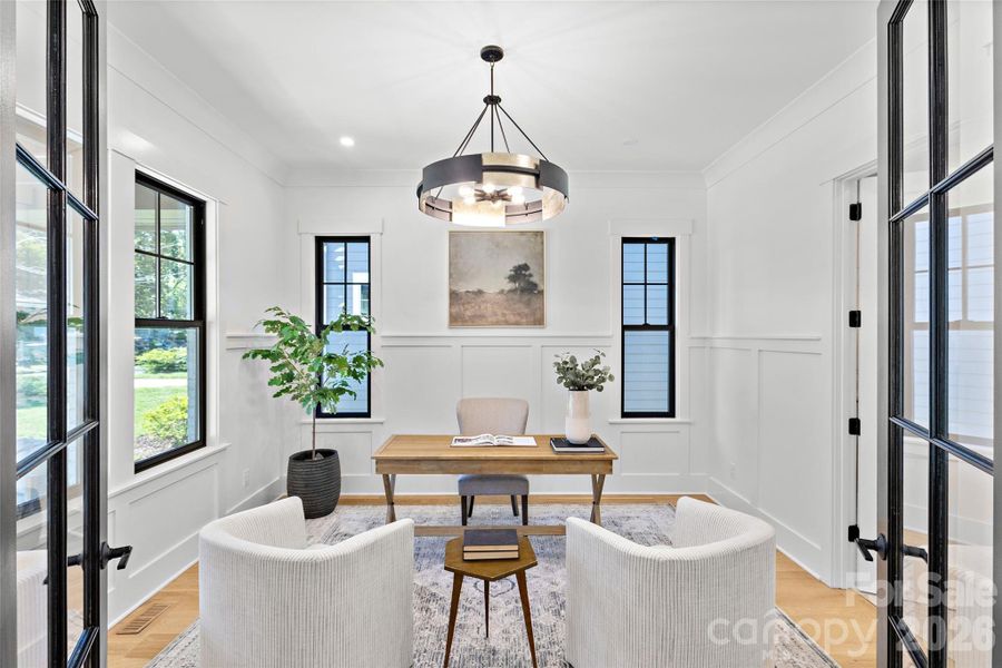 Furnished interior view inside a new home in , Charlotte (Image 38).