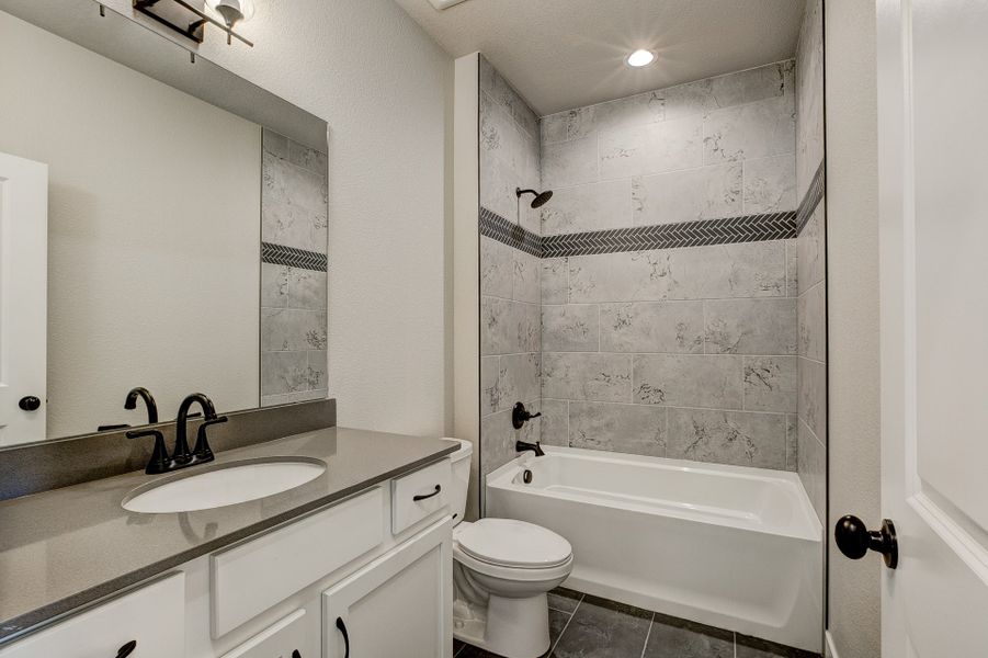 Representative furnished interior of a home built from the The Camden 2 by Landmark Homes in Highlands at Fox Hill, Longmont (Image 12).
