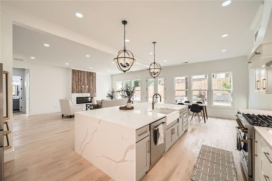 Furnished interior view inside a new home in , Grayson (Image 8).
