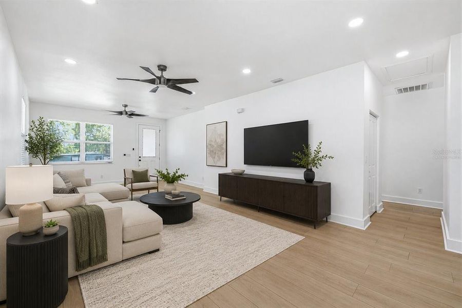 Furnished interior view inside a new home in , St. Petersburg (Image 5).