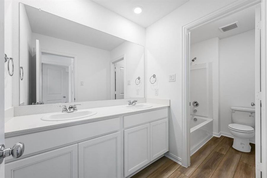 Furnished interior view inside a new home in River Ridge, Crandall (Image 8). Furnished interior view inside a new home in River Ridge, Crandall (Image 8).