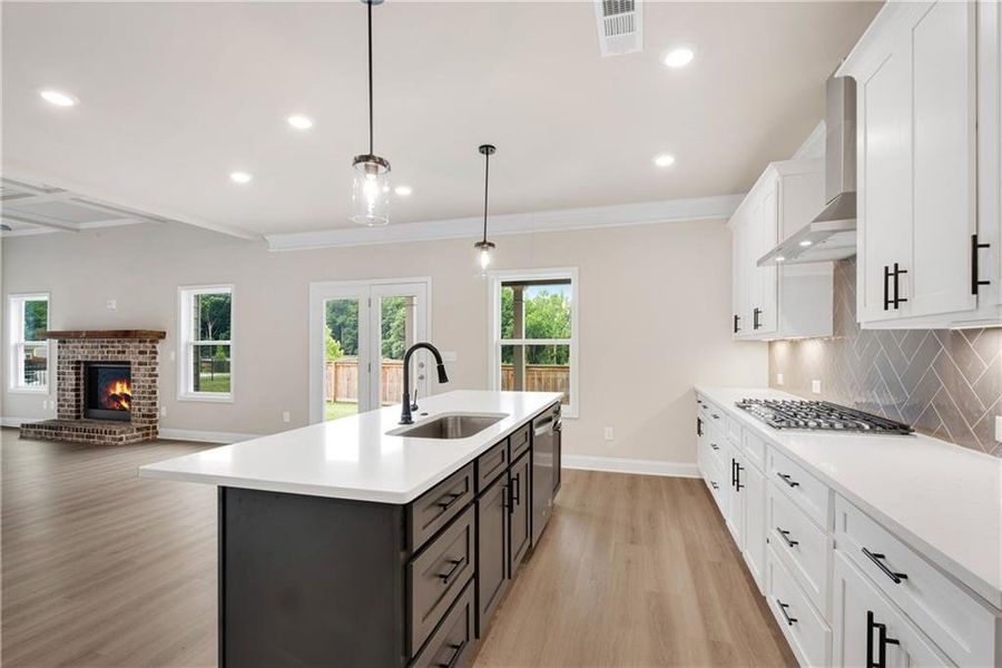 Furnished interior view inside a new home in Hidden Fields, Hoschton (Image 16).
