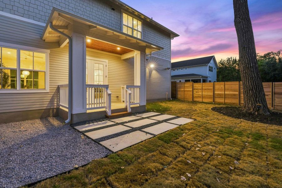 Exterior details and patio area of a home in , Austin (Image 23).