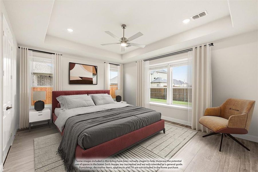 Furnished interior view inside a new home in Hayes Crossing, Midlothian (Image 28).
