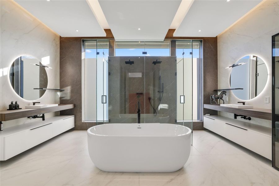 Furnished interior view inside a new home in , Parkland (Image 32).