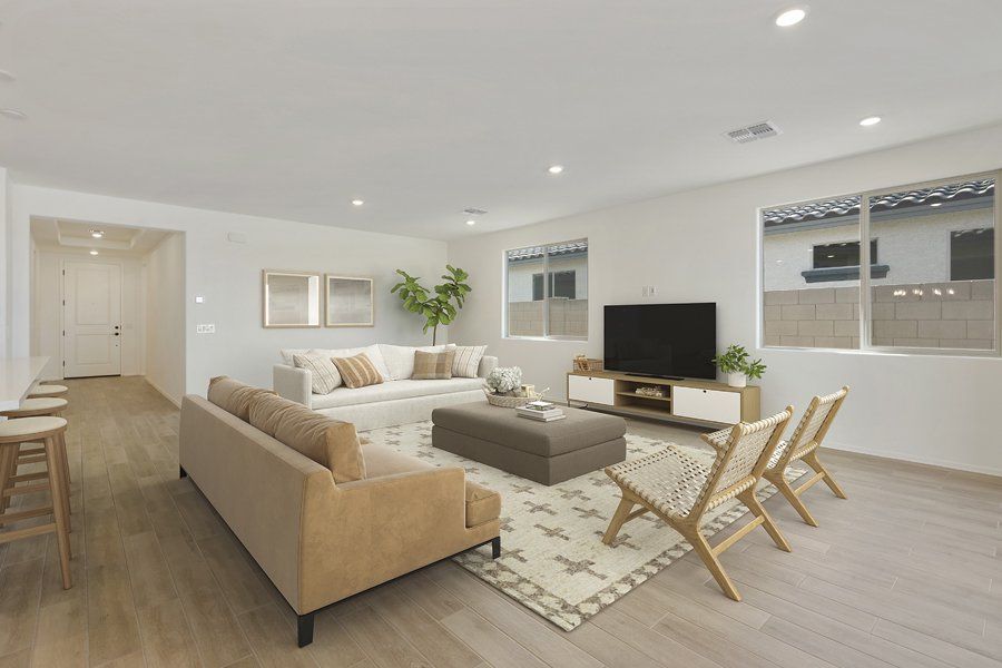 Furnished interior view inside a new home in Windrose V, Waddell (Image 3).