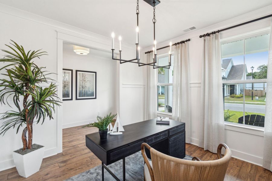 Furnished interior view inside a new home in Tidewater at Lakes of Cane Bay, Summerville (Image 5).
