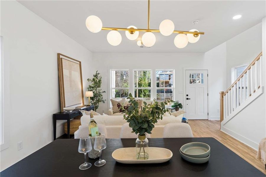 Furnished interior view inside a new home in , Atlanta (Image 35).