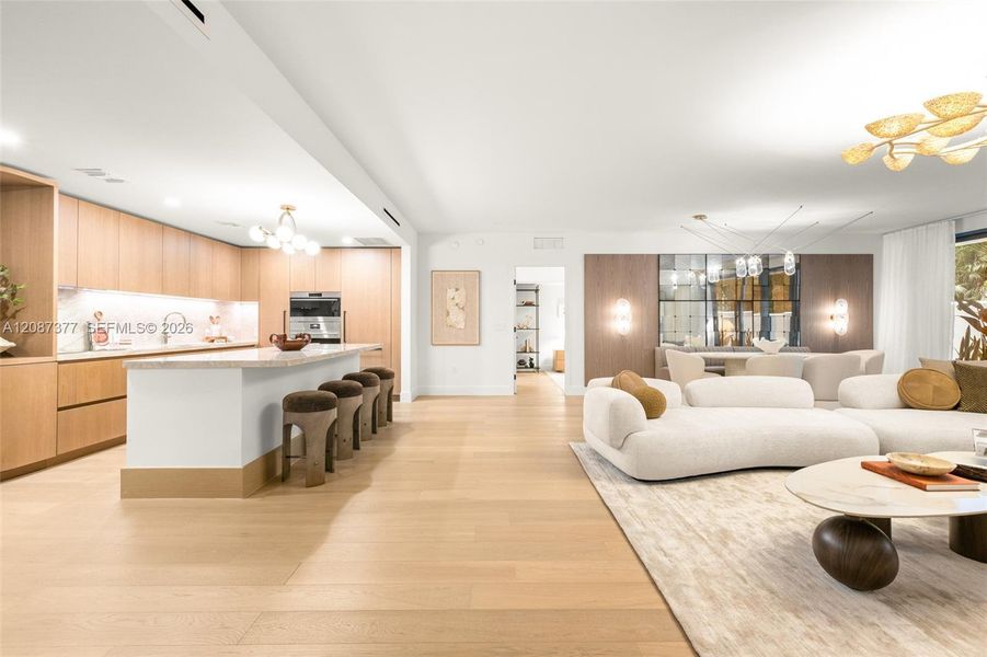 Furnished interior view inside a new home in , Bay Harbor Islands (Image 31).