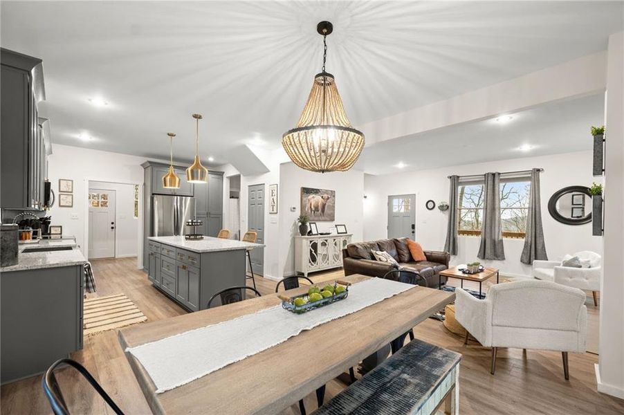 Furnished interior view inside a new home in , Dahlonega (Image 40).