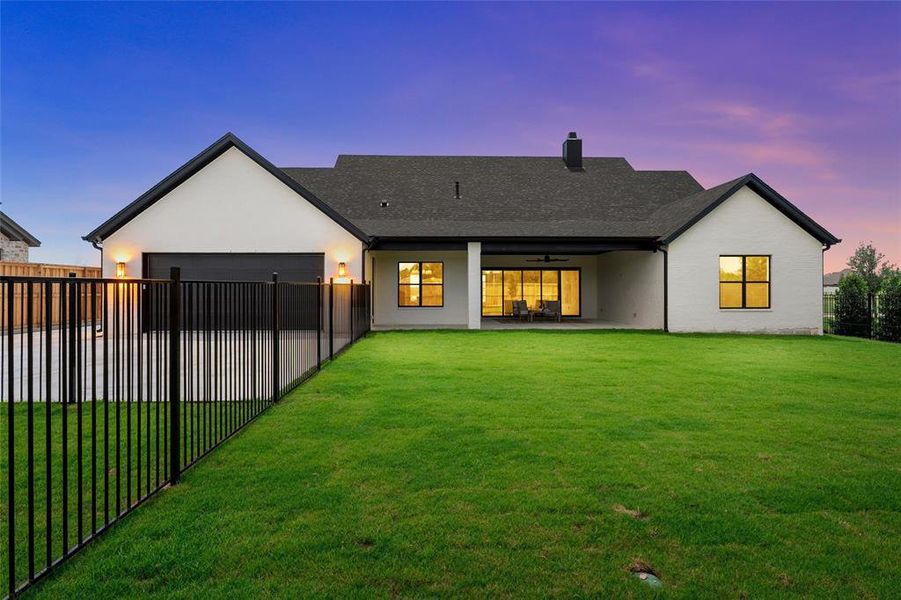 Exterior details and patio area of a home in , Woodway (Image 29).