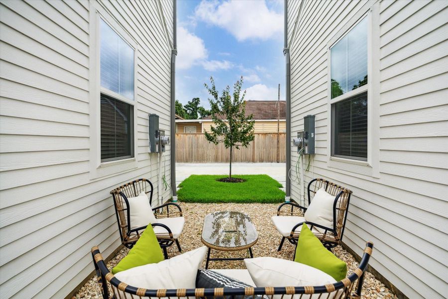 Have a seat outside!