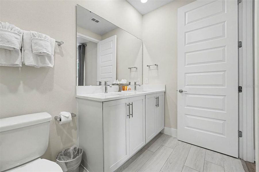 Furnished interior view inside a new home in , Reunion (Image 29).