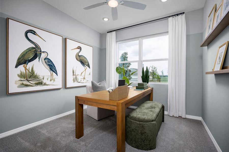 Representative furnished interior of a home built from the Luna by Risewell Homes in Watermark, Cocoa (Image 15).