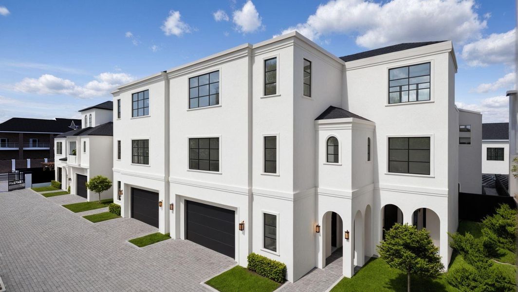 Front exterior of a new home in , Houston, TX, highlighting curb appeal (Image 2).