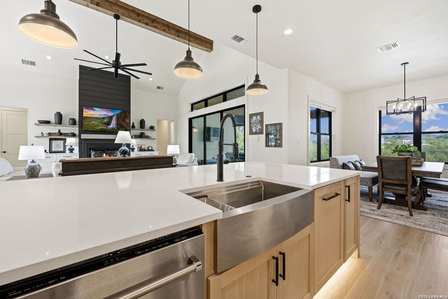 Furnished interior view inside a new home in , New Braunfels (Image 5).