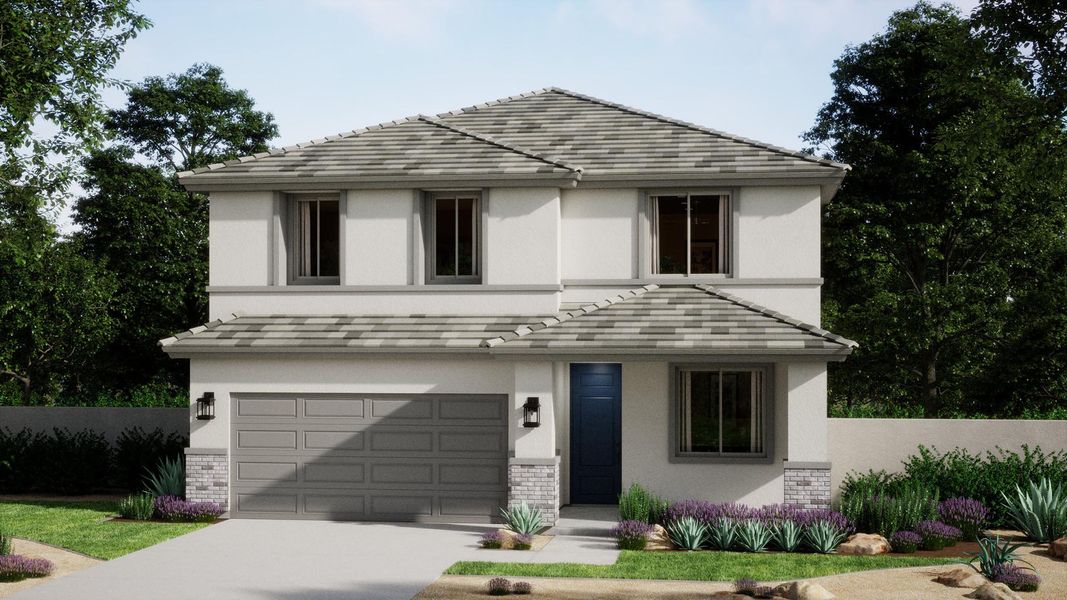 Representative exterior photo of a completed home built from the Grand by Landsea Homes in Wildera – Canyon Series, San Tan Valley, AZ (Image 4).