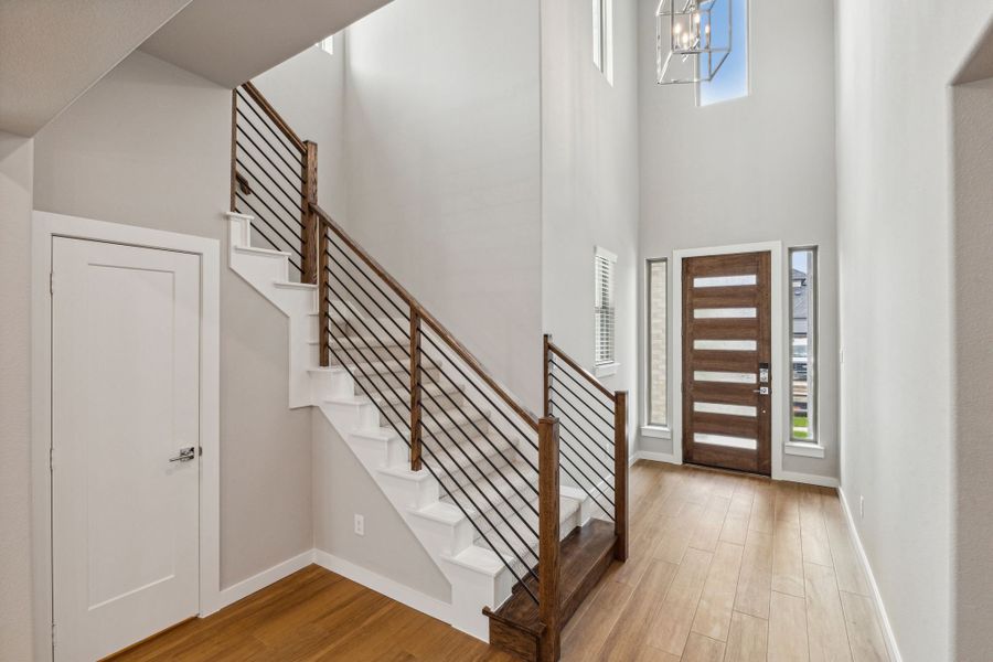 Entryway in the Da Vinci II home plan by Trophy Signature Homes – REPRESENTATIVE PHOTO