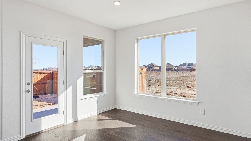 Furnished interior view inside a new home in Green Meadows Premier, Celina (Image 19). Furnished interior view inside a new home in Green Meadows Premier, Celina (Image 19).