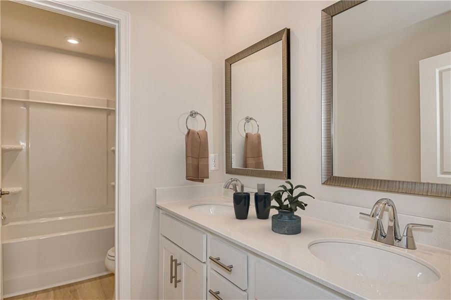 Furnished interior view inside a new home in Annsbury Park, Lilburn (Image 16).