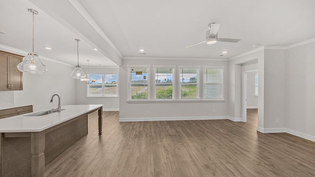 Spacious, unfurnished interior of a new home in Kingston Ranch at Lake Oconee, Buckhead (Image 12). Spacious, unfurnished interior of a new home in Kingston Ranch at Lake Oconee, Buckhead (Image 12).
