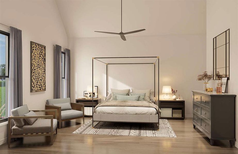 Furnished interior view inside a new home in Oak Water Ranch, Granbury (Image 5).