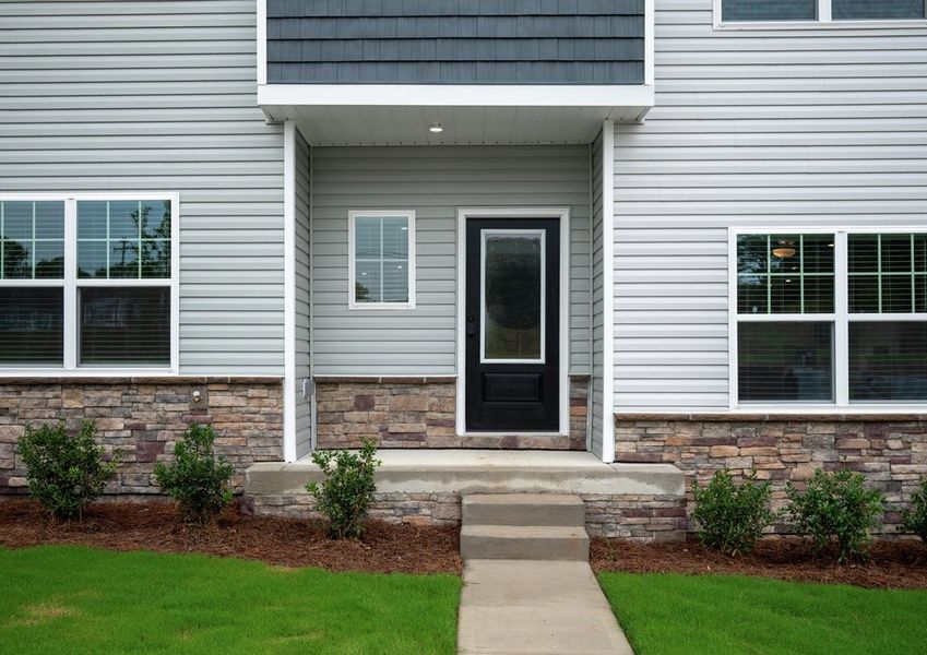 The Willow townhome has a front porch.